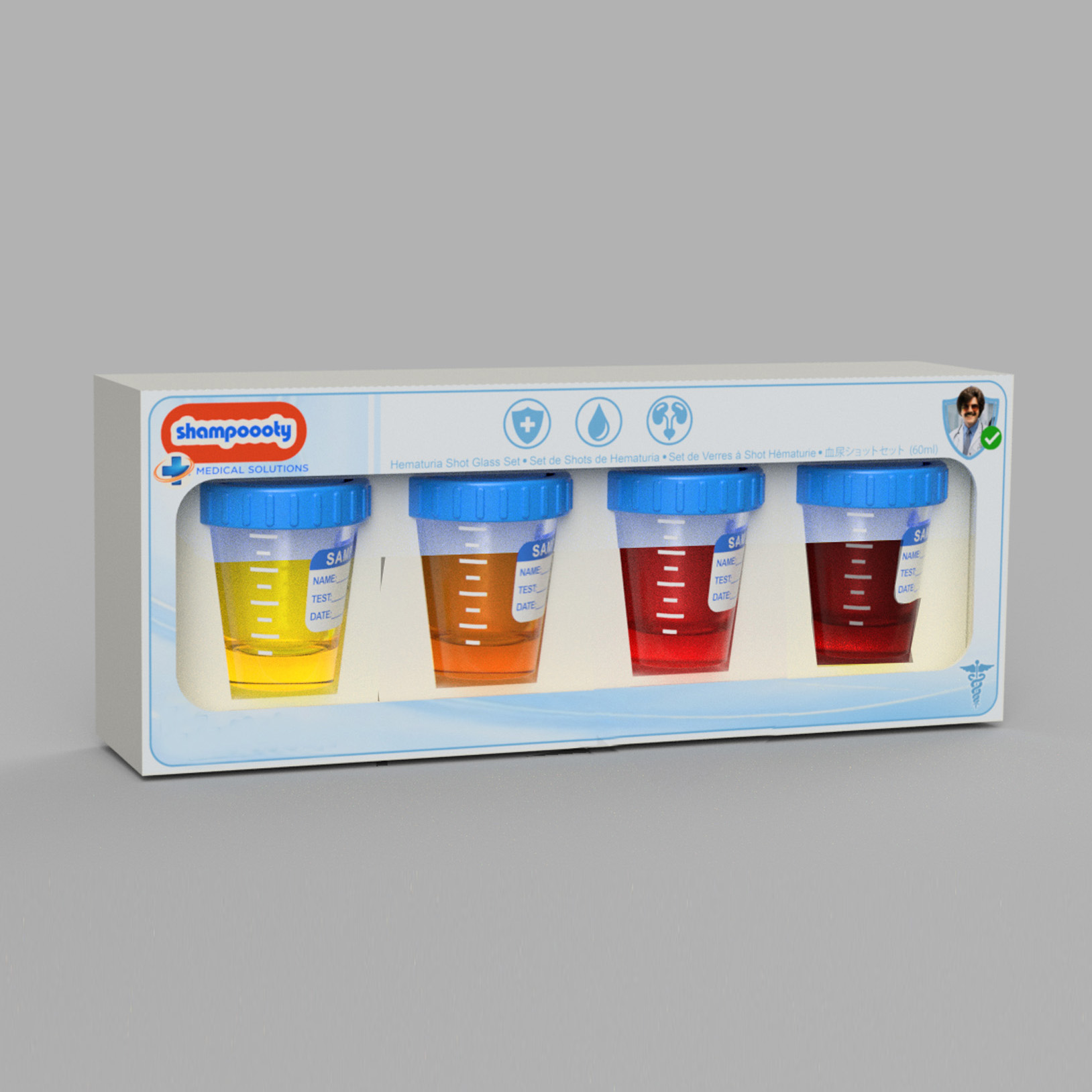 Hematuria Shot Glass Set